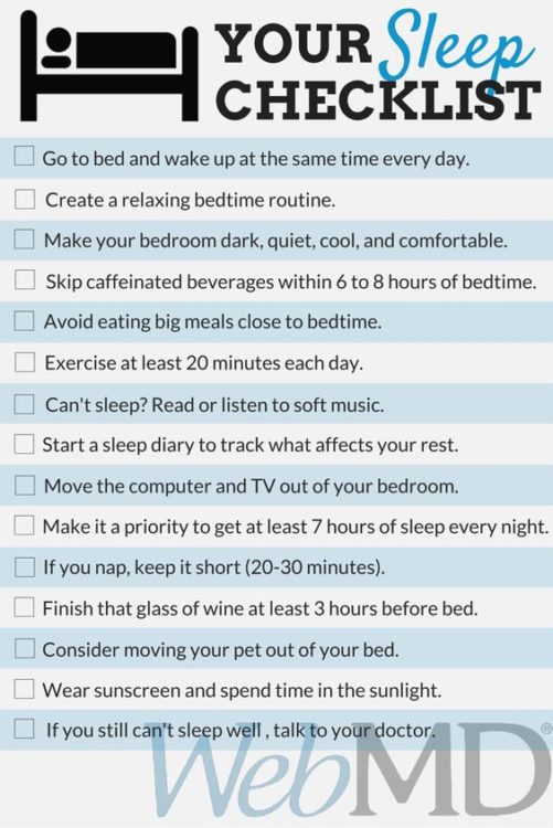 sleep checklist