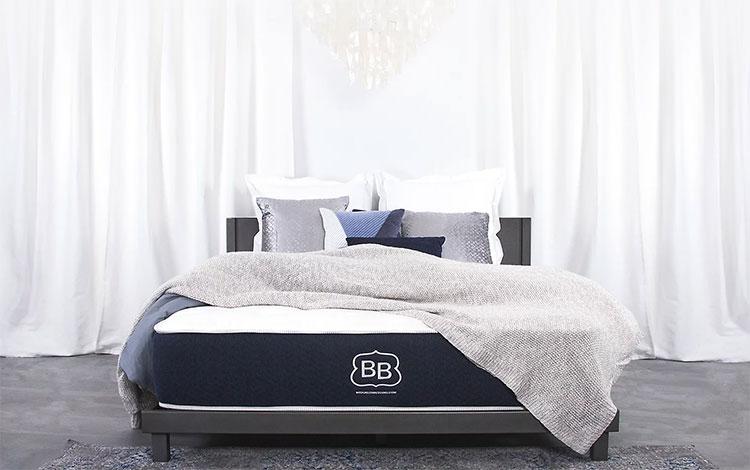 brooklyn bedding mattress in bedroom